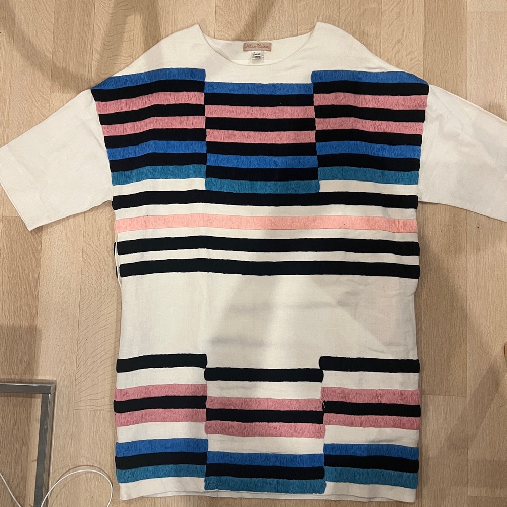Colorful Striped Tunic Dress